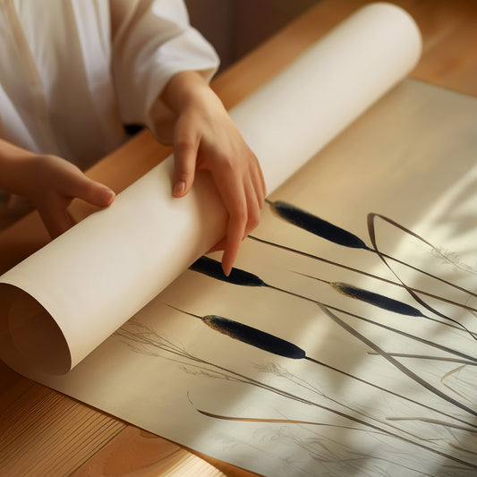 Cattails Dance Above Evening Mist
