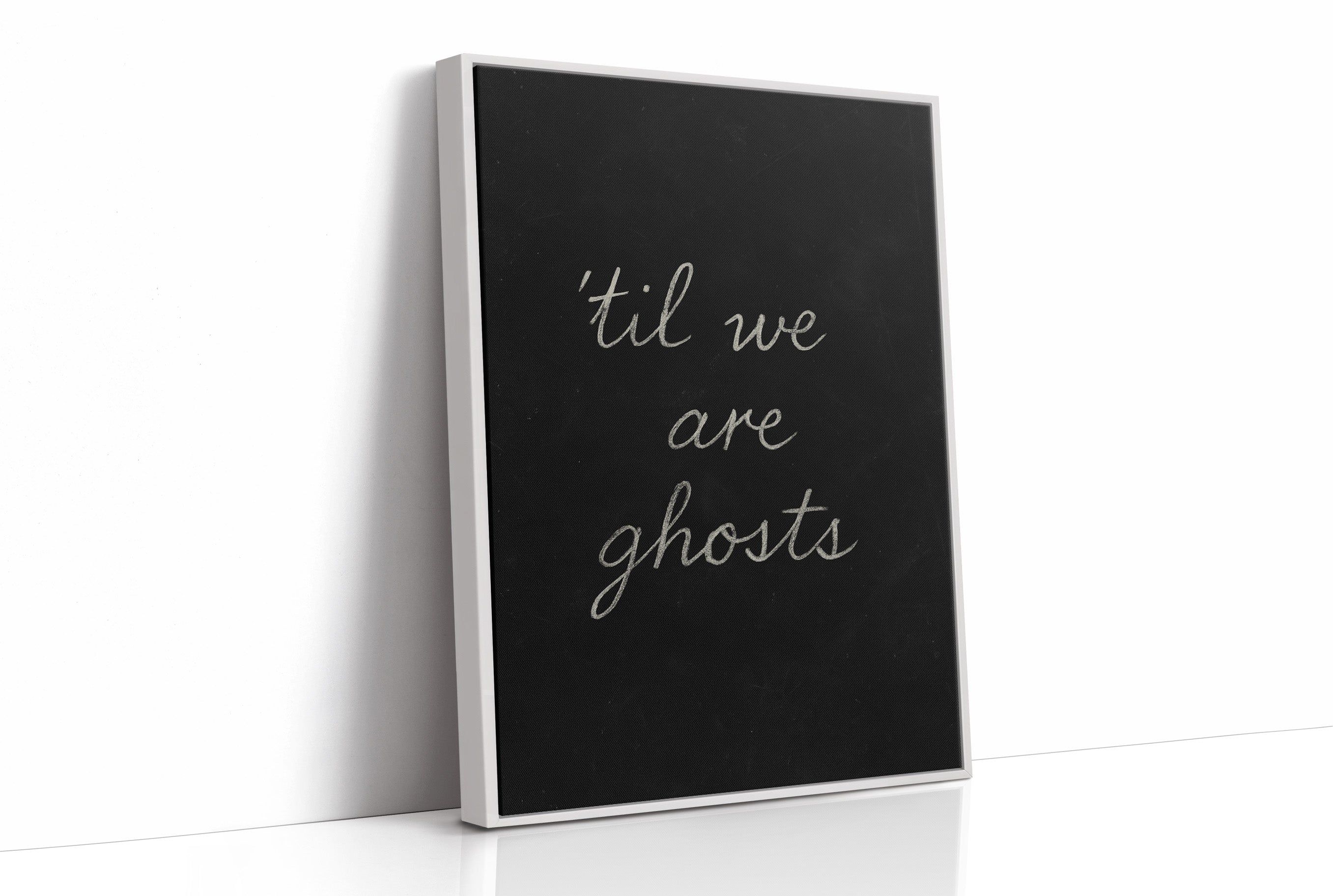 Haunting Words On Midnight Canvas