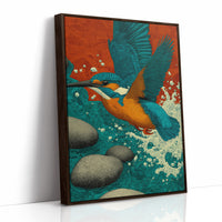 Kingfisher Breaks the Surface