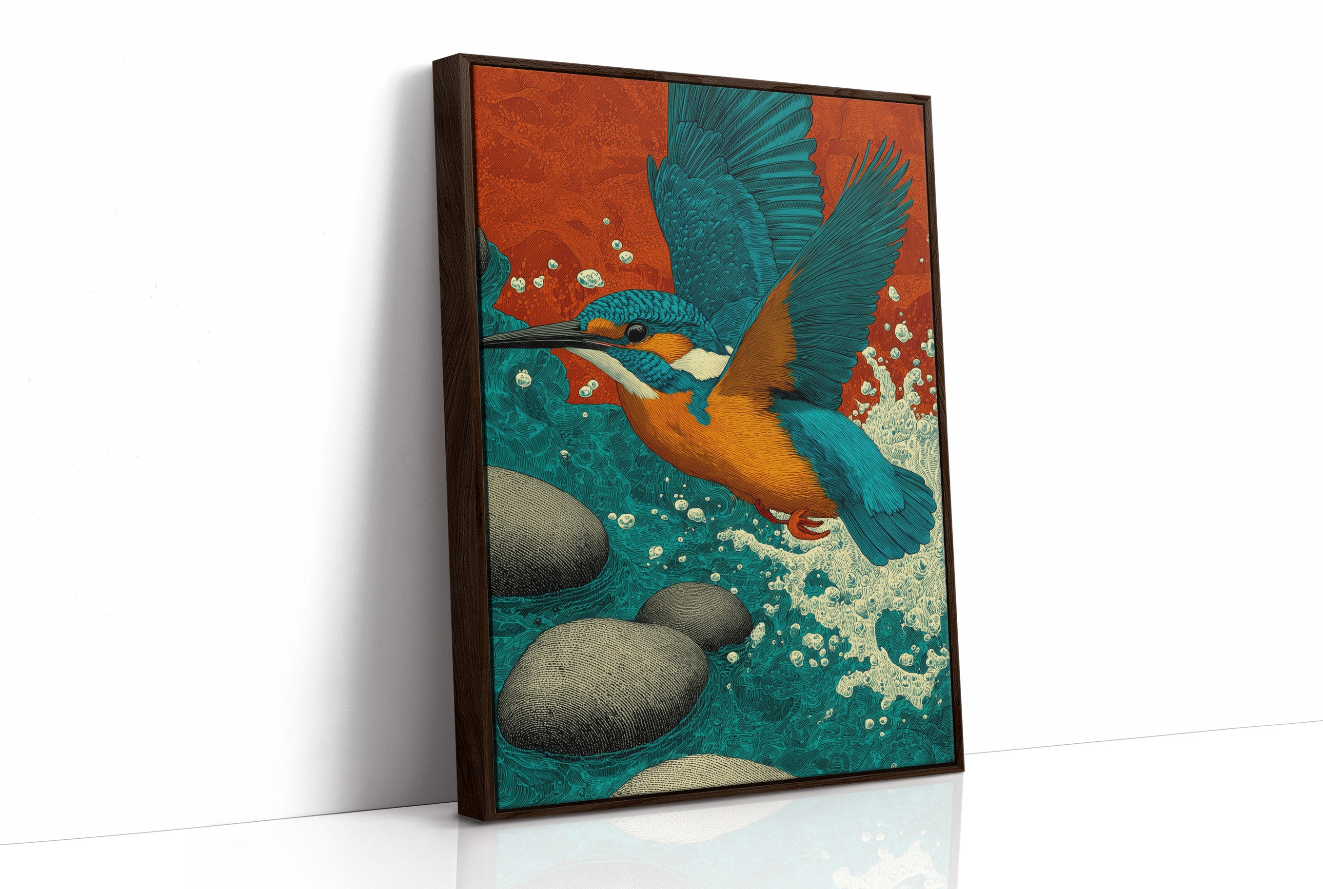 Kingfisher Breaks the Surface