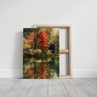 Mirror Mirror On The Pond, gallery wrapped canvas print shown front on