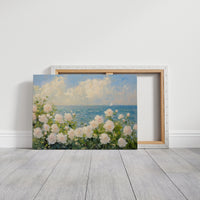 Coastal Roses Watch Distant Sails