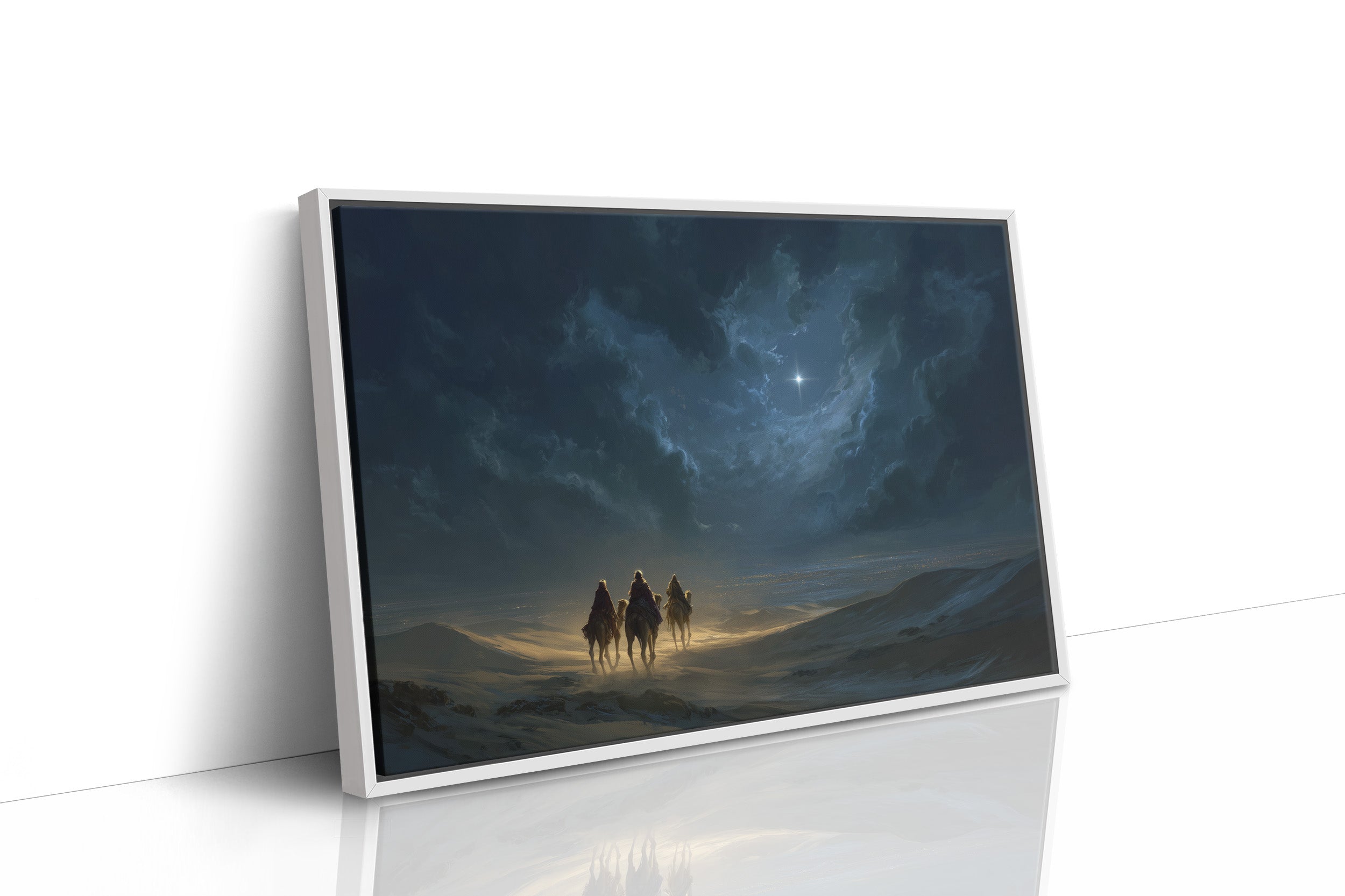 Celestial Beacon Guides Desert Wanderers