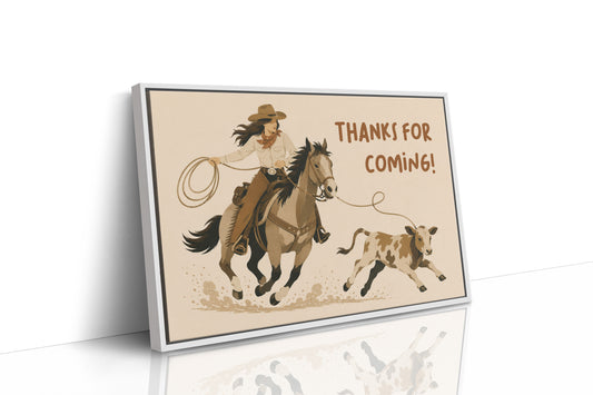 Cowgirl Wrangling Words of Thanks