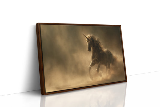 Mythic Gallop Through Golden Dust