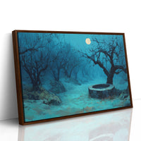 The Old Well by Moonlight