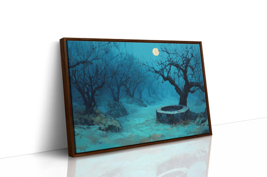 The Old Well by Moonlight