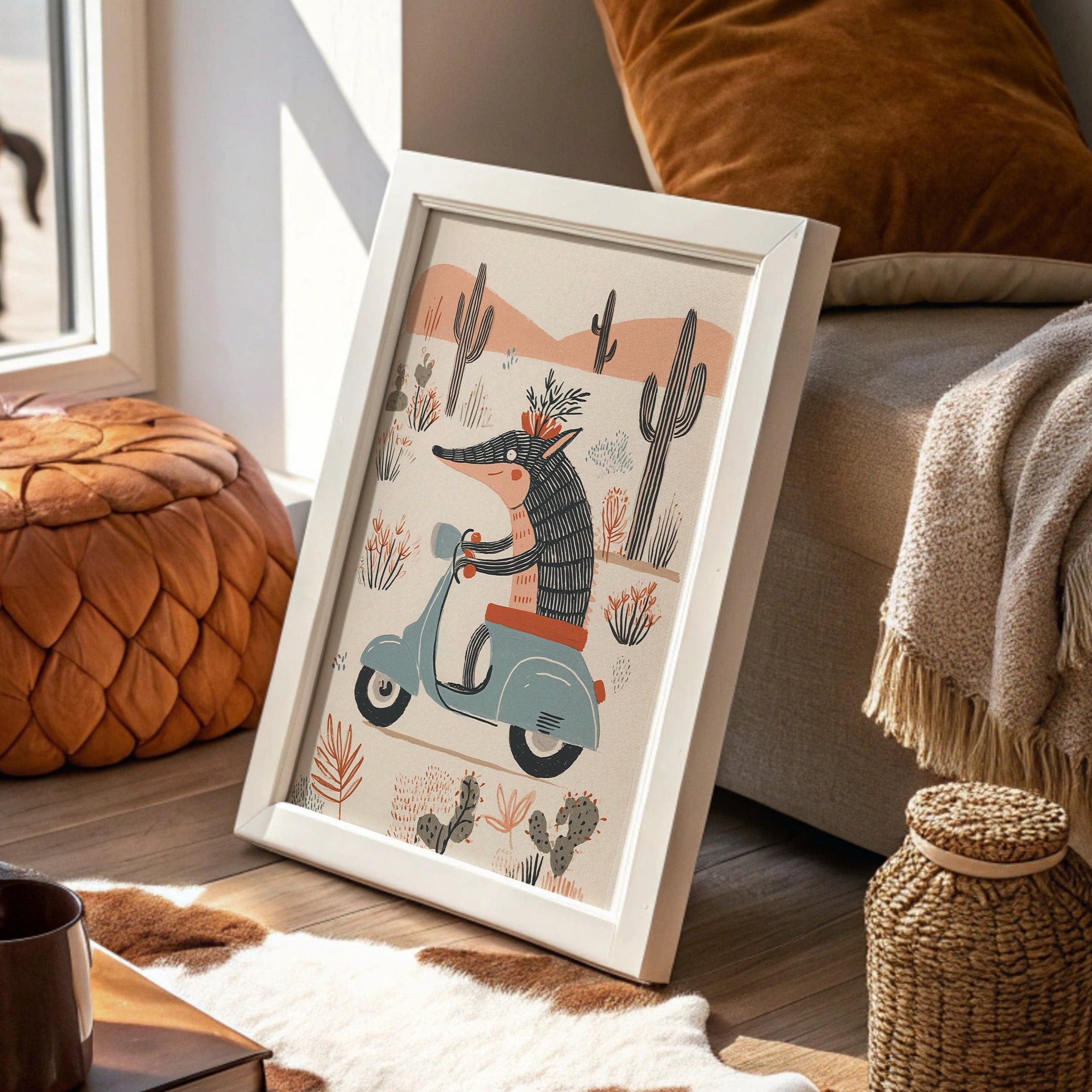 Desert Wolf Rides Vintage Dreams