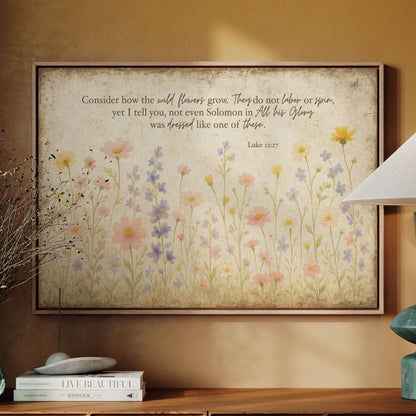 Consider the Wildflowers Luke 12:27