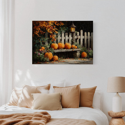 Harvest Glow Beneath Autumn Leaves