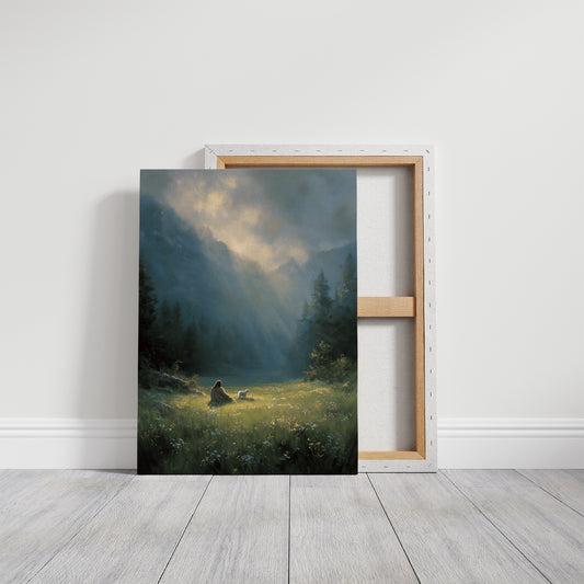 Sunbeams Bless The Mountain Meadow