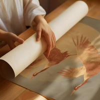 Cranes Dance In Golden Light