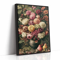 Dramatic Bloom: A Dark Ground Flemish Still Life
