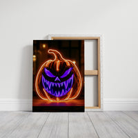 Neon Trouble Brewing, gallery wrapped canvas print shown front on