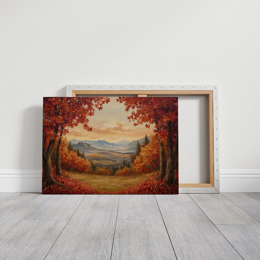 Autumn Maples Frame Mountain Gold