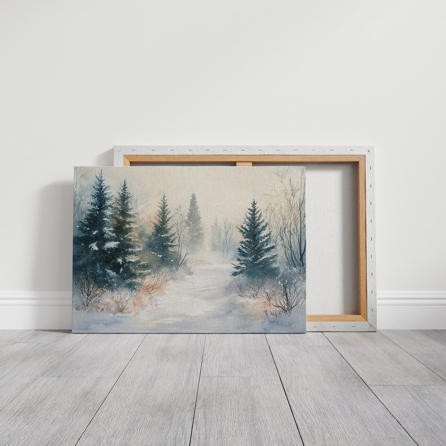 Snow Softens The Forest Path