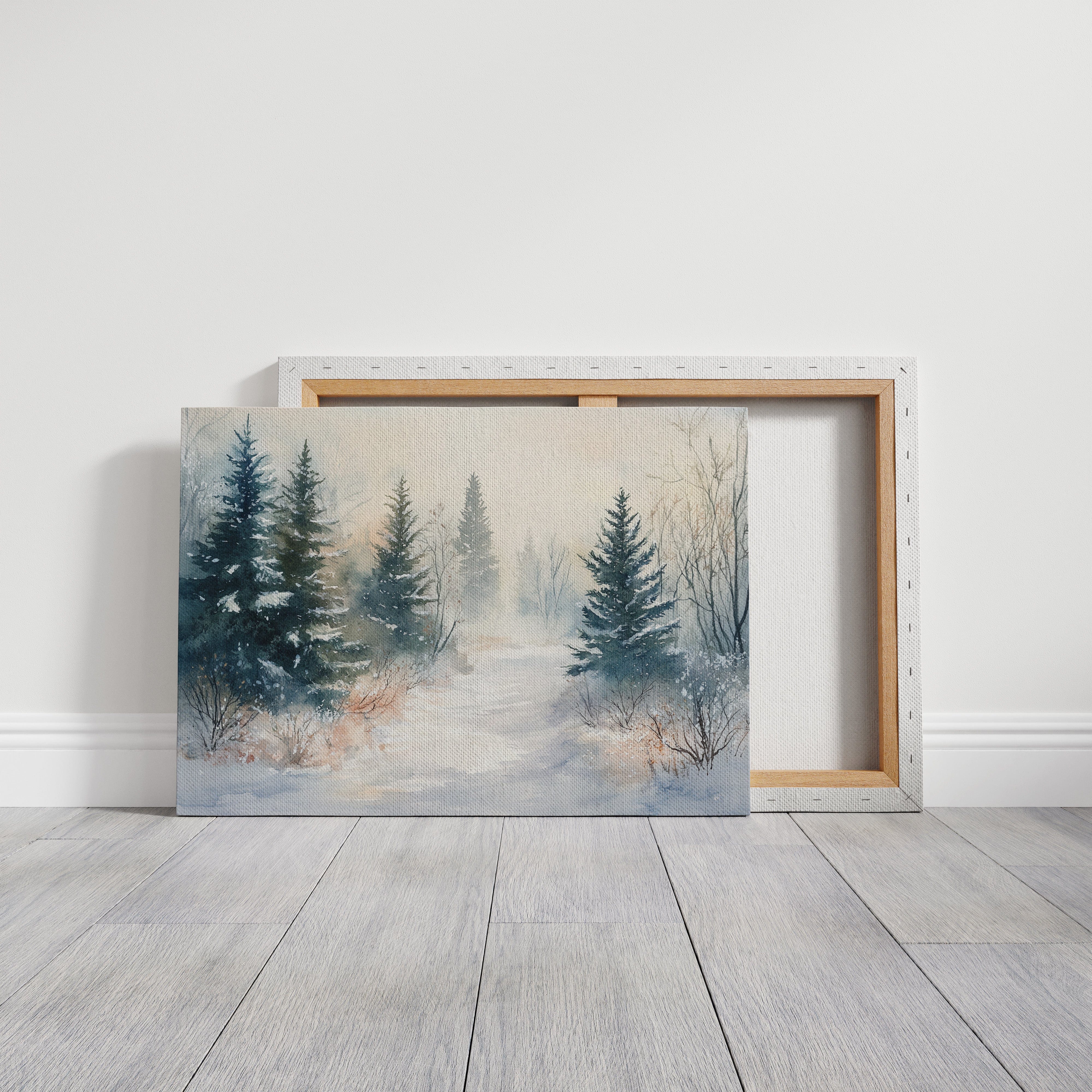 Snow Softens The Forest Path