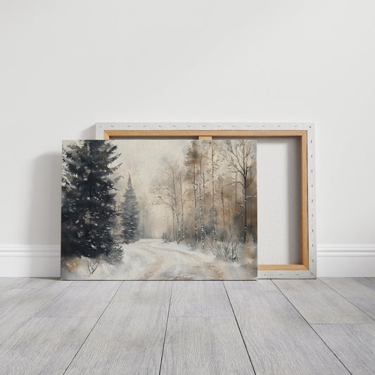 Snow Winds Through Silent Pines