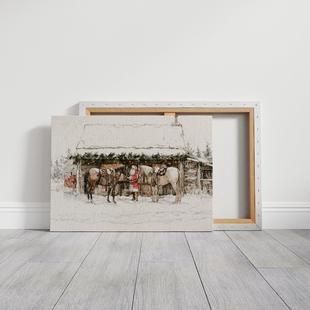 Santa's Snowy Stable Stop