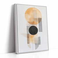 Modern Geometric Abstract Art Print – Minimalist Watercolor Design