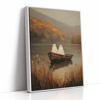 Ghostly Voyage Through Autumn Mist