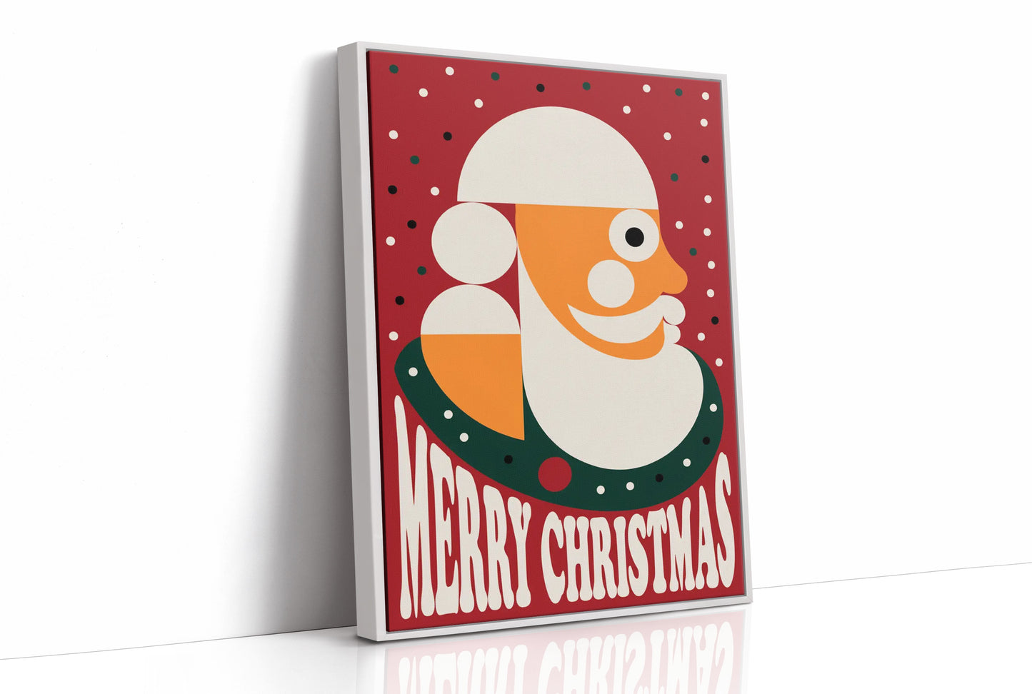 Modernist Santa Portrait