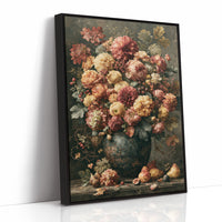 Ripened Figs and Roses: A Verdigris Urn Still Life