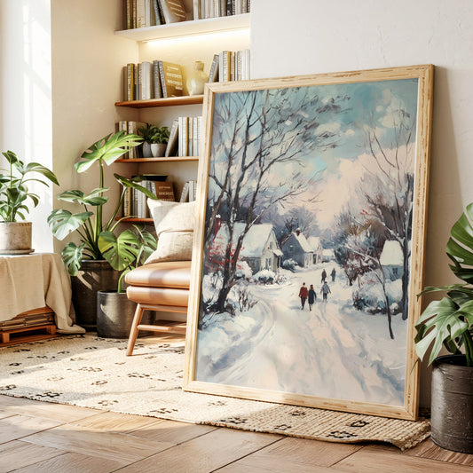 Footsteps Through Winter's Embrace