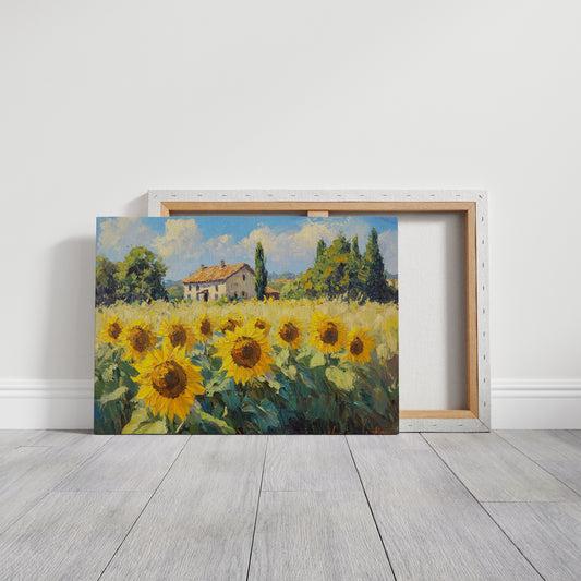 Summer Blooms Near Tuscan Stone