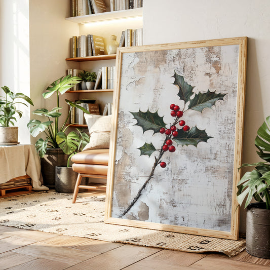 Berries Against Winter's Canvas