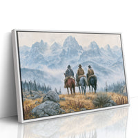 Riders at the Foot of the Tetons