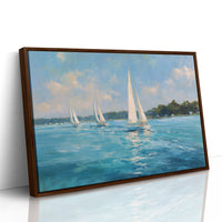 Sailing Through Azure Summer Skies