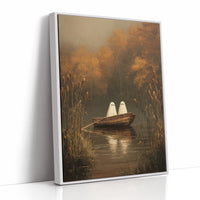 Ghostly Voyage Through Autumn Waters