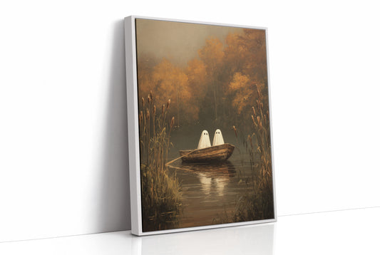 Ghostly Voyage Through Autumn Waters