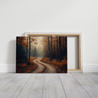 Autumn Roads Wind Through Golden Mist