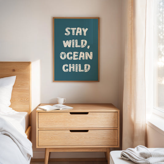 Ocean Letters Carved In Morning