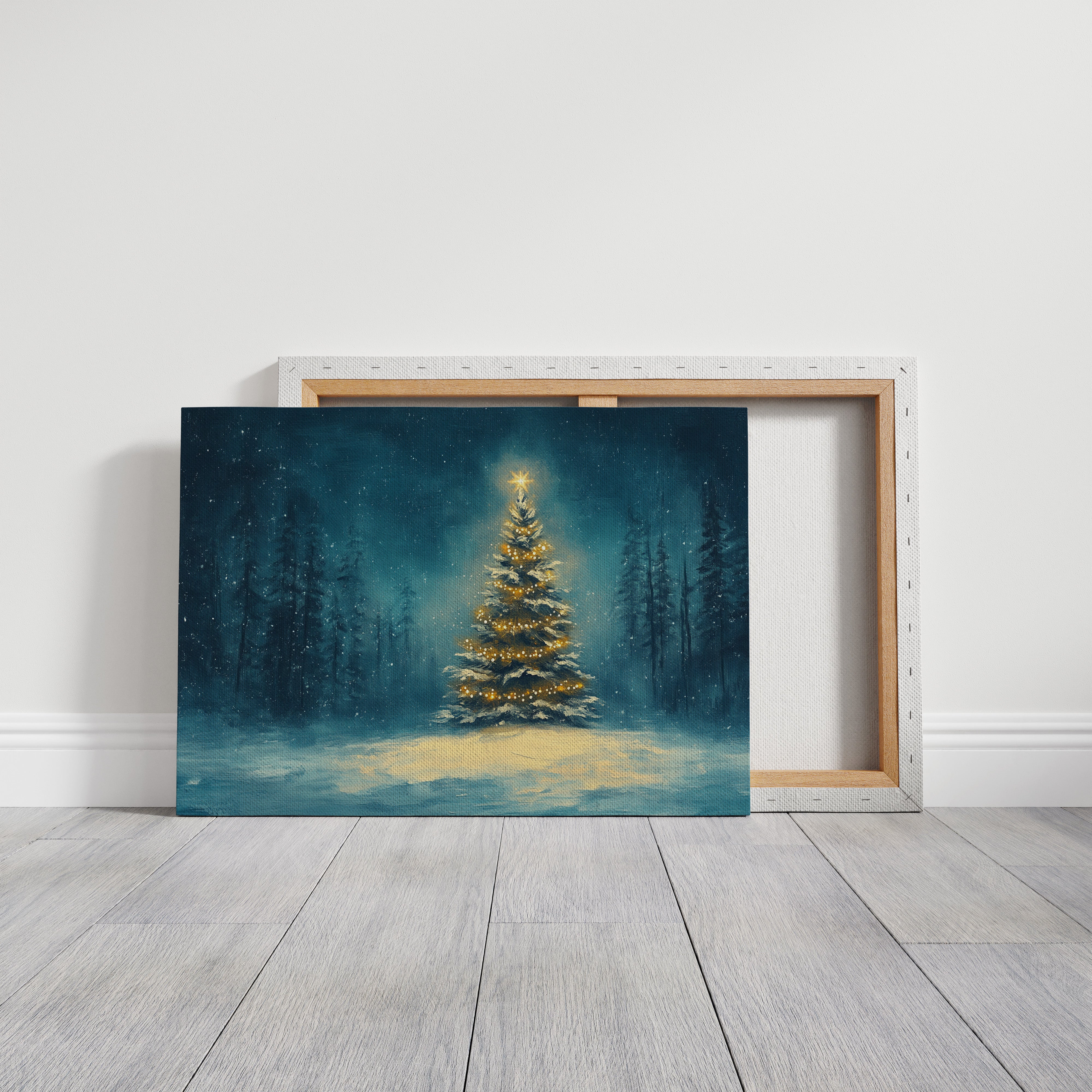 Winter's Light Dances Through Pines
