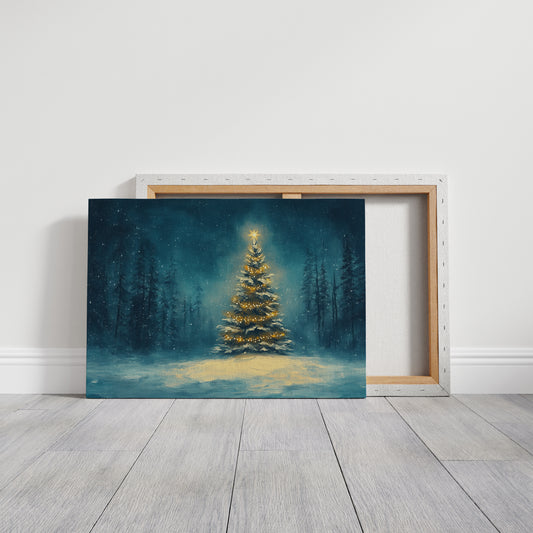 Winter's Light Dances Through Pines