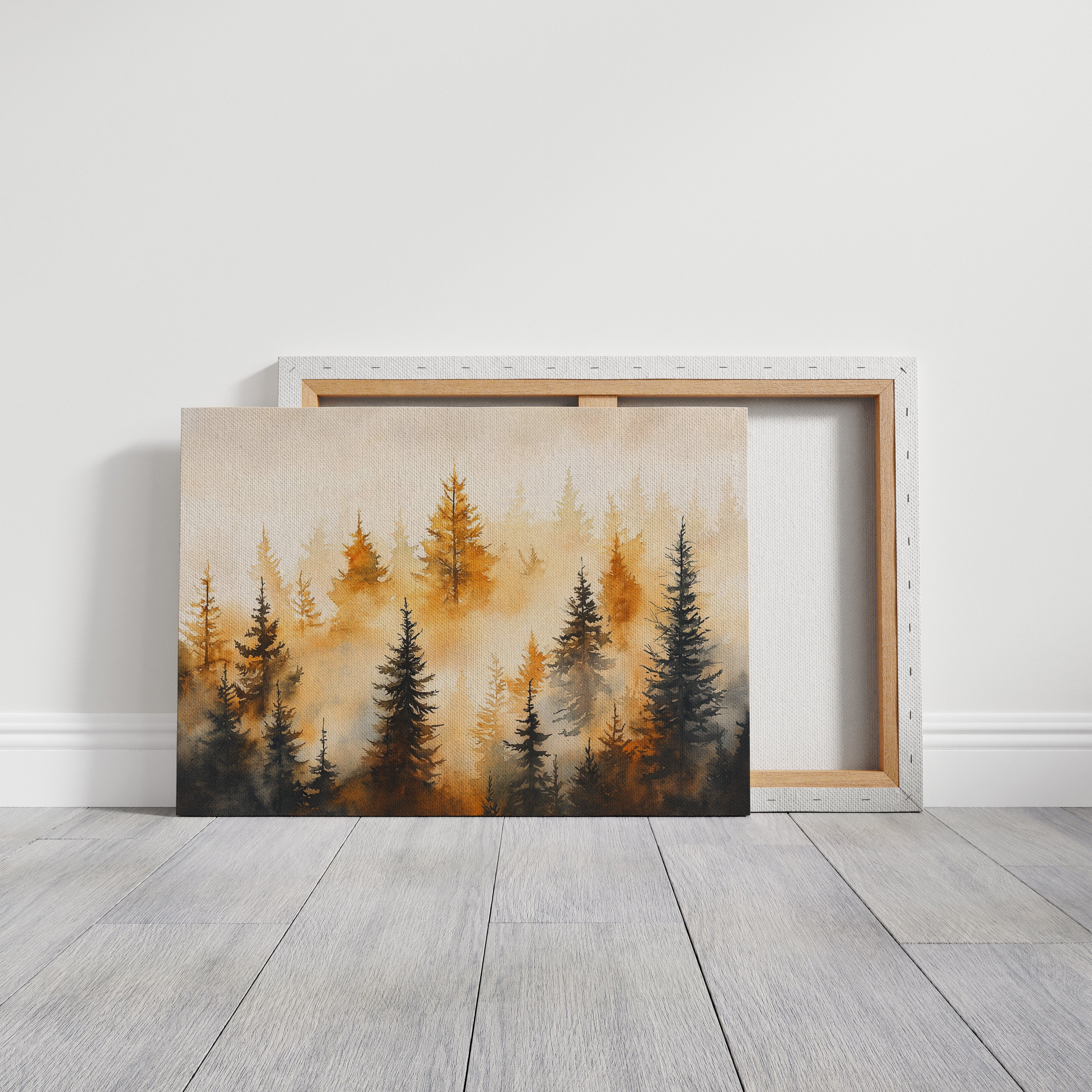 Evergreens Dance In Golden Light