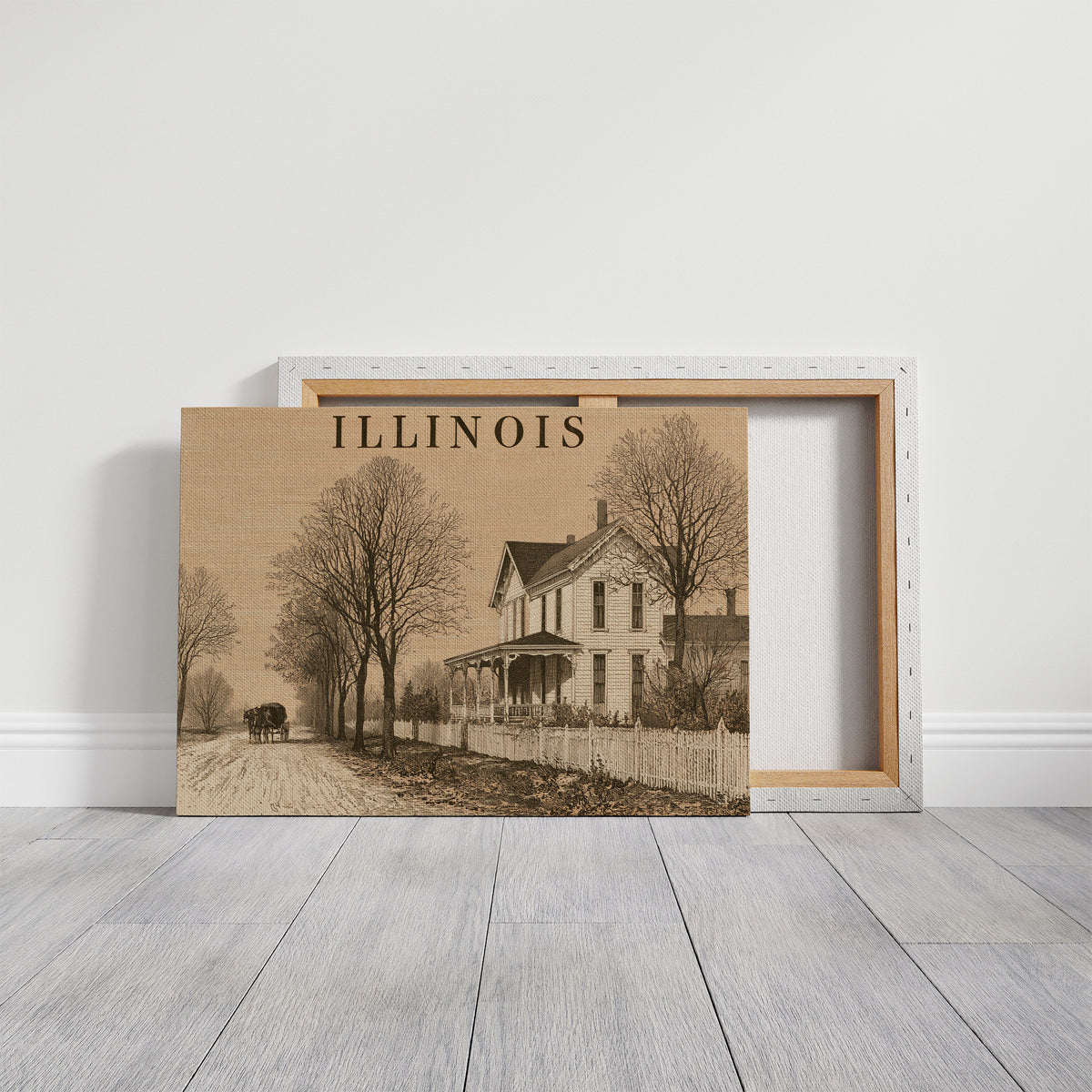 Illinois Homestead Autumn Road