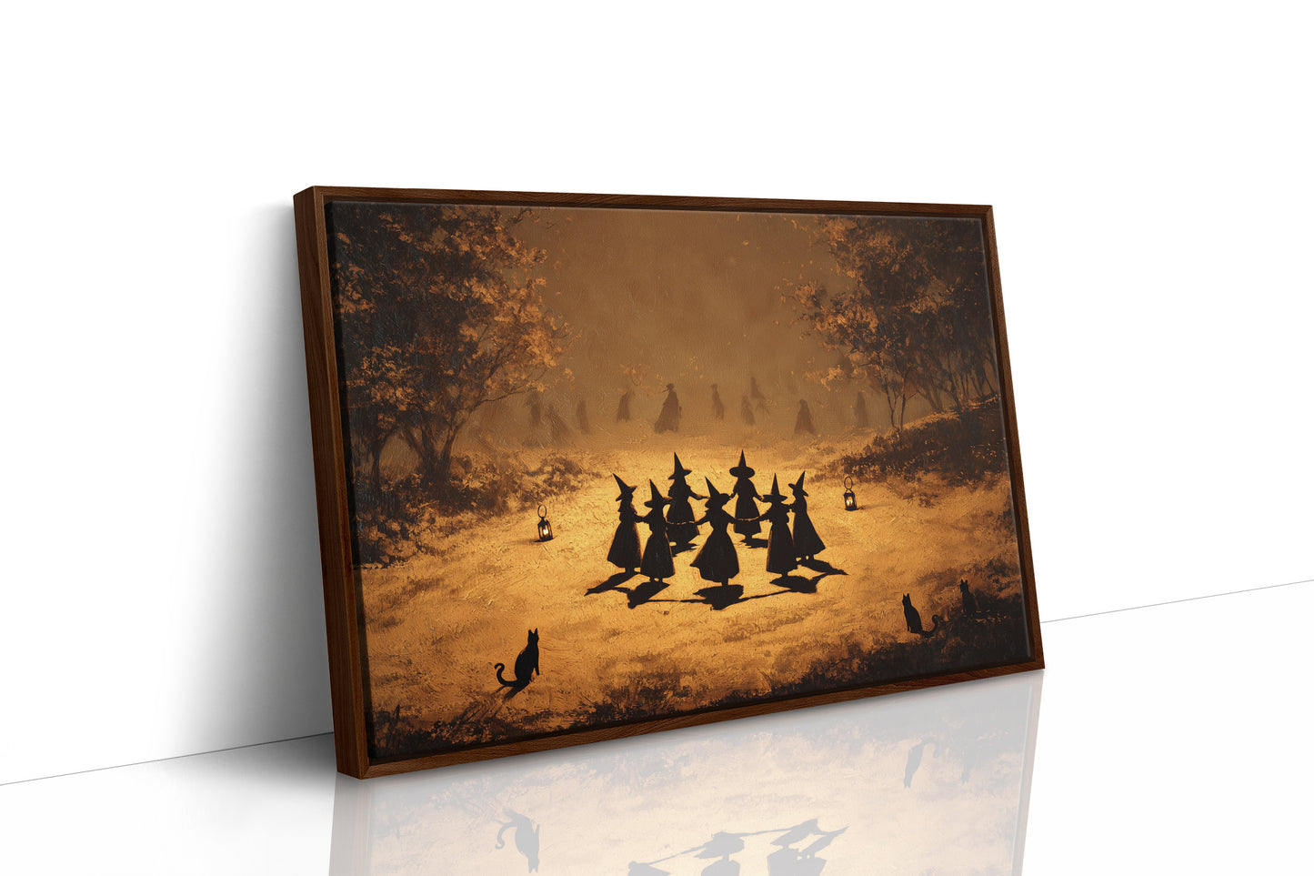 Autumn Coven Gathers By Moonlight