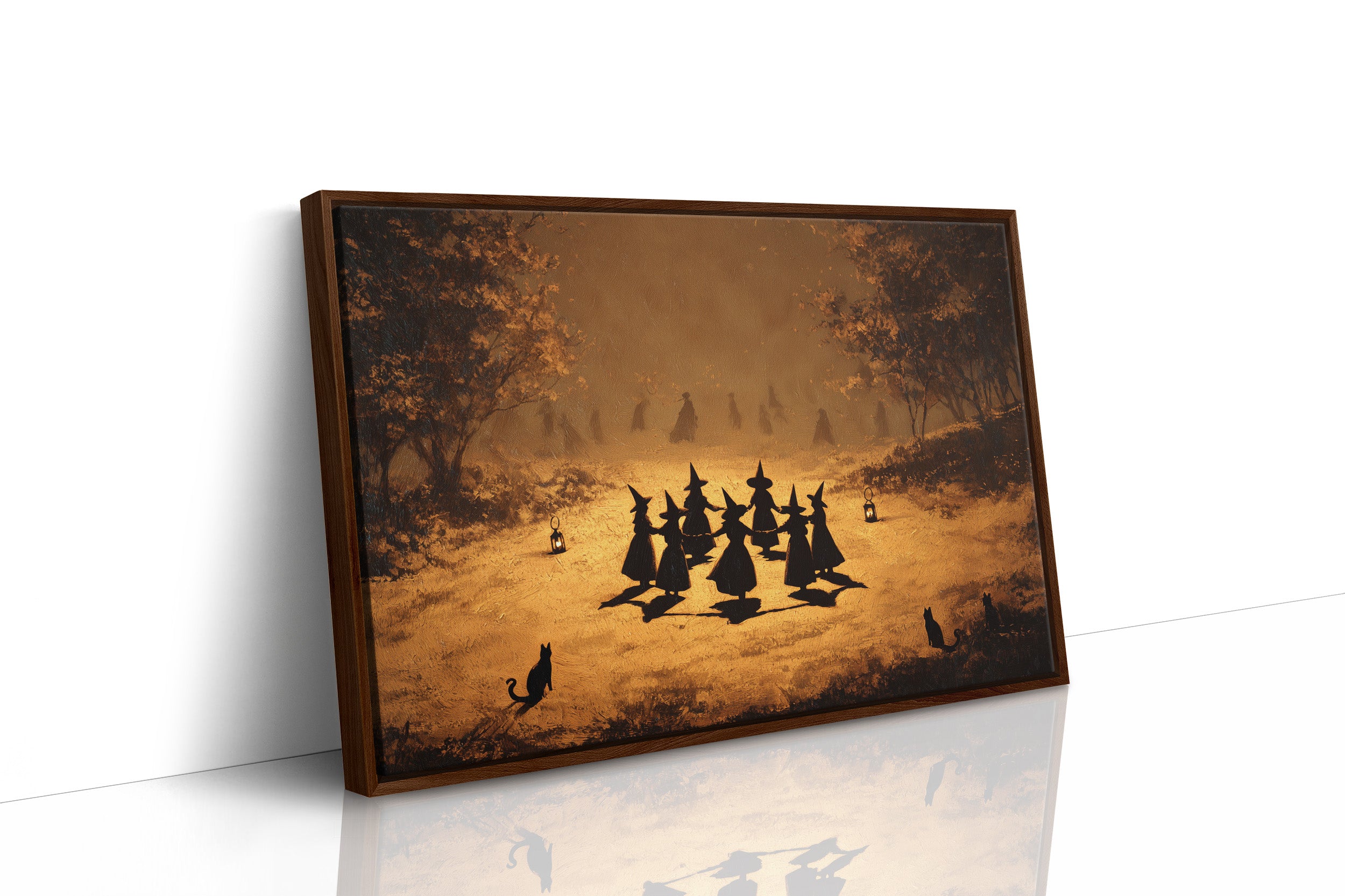 Autumn Coven Gathers By Moonlight