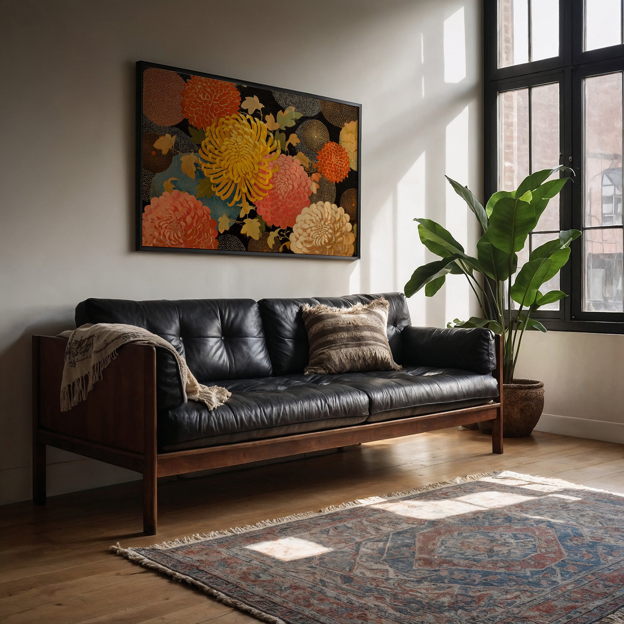 Chrysanthemums Dance In Golden Hour