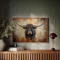 Longhorn Tales In Copper Light