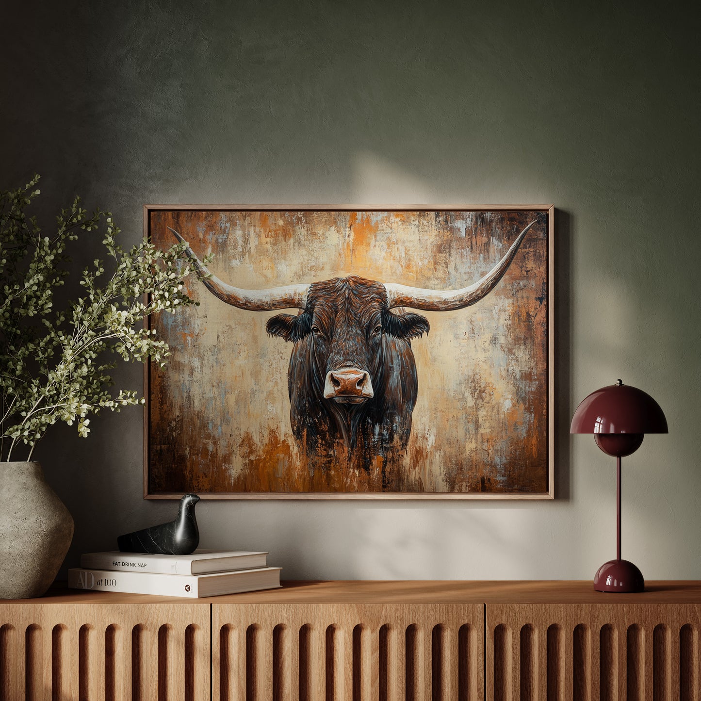 Longhorn Tales In Copper Light