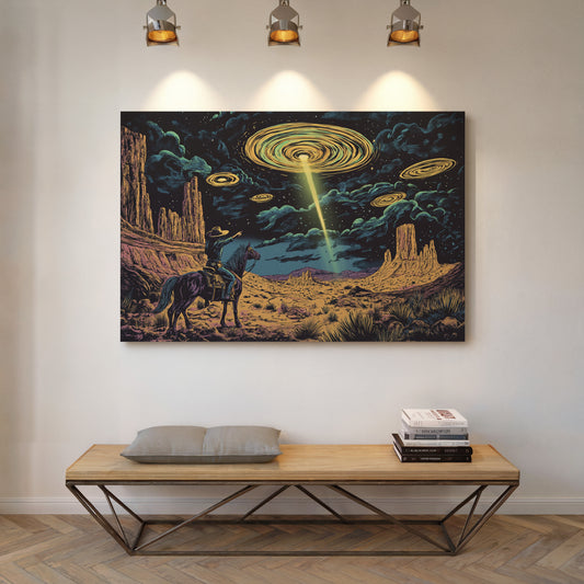 The Arrival Over Monument Valley