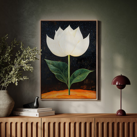 Lotus Rises Through Starlit Earth