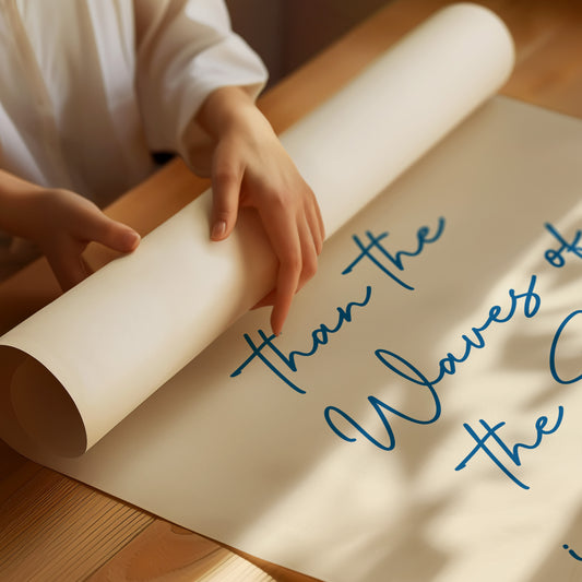 Ocean Promises In Flowing Script