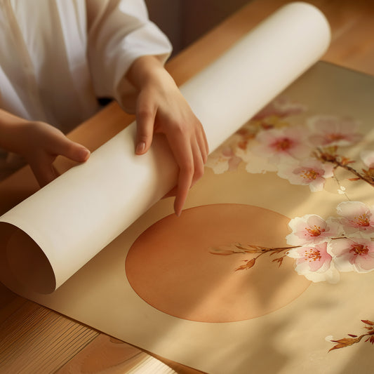 Cherry Blossoms Dance With Setting Sun