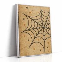Starlit Webs On Vintage Parchment